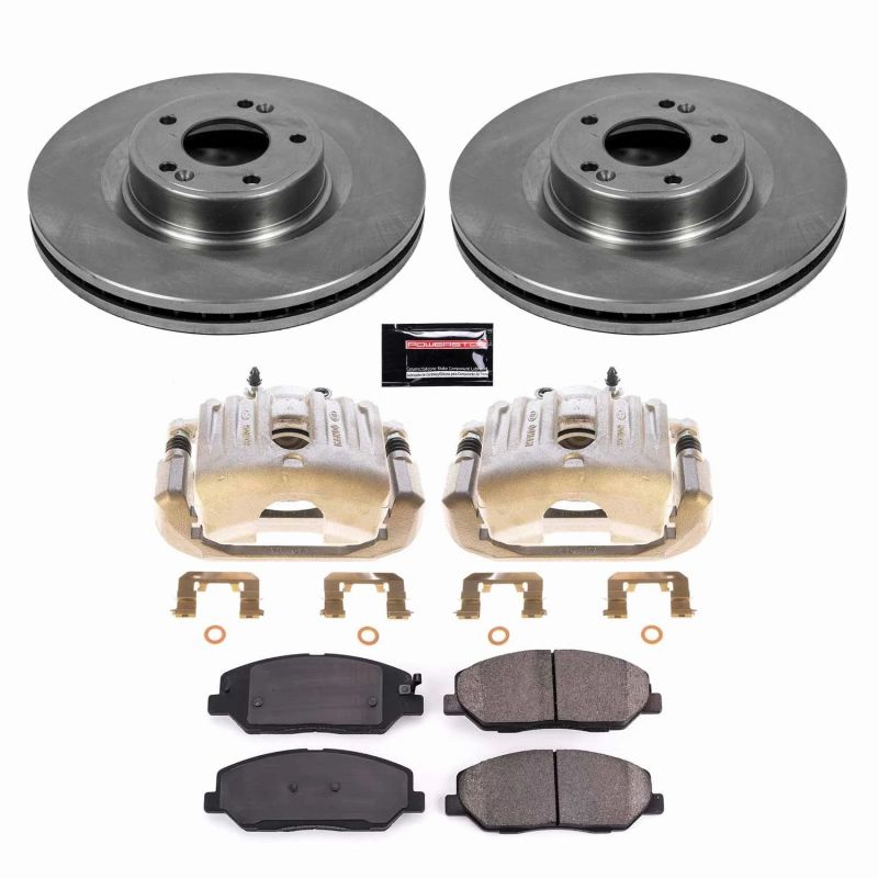 Power Stop 09-11 Hyundai Genesis Front Autospecialty Kit w/Calipers Brake Kits - OE PowerStop