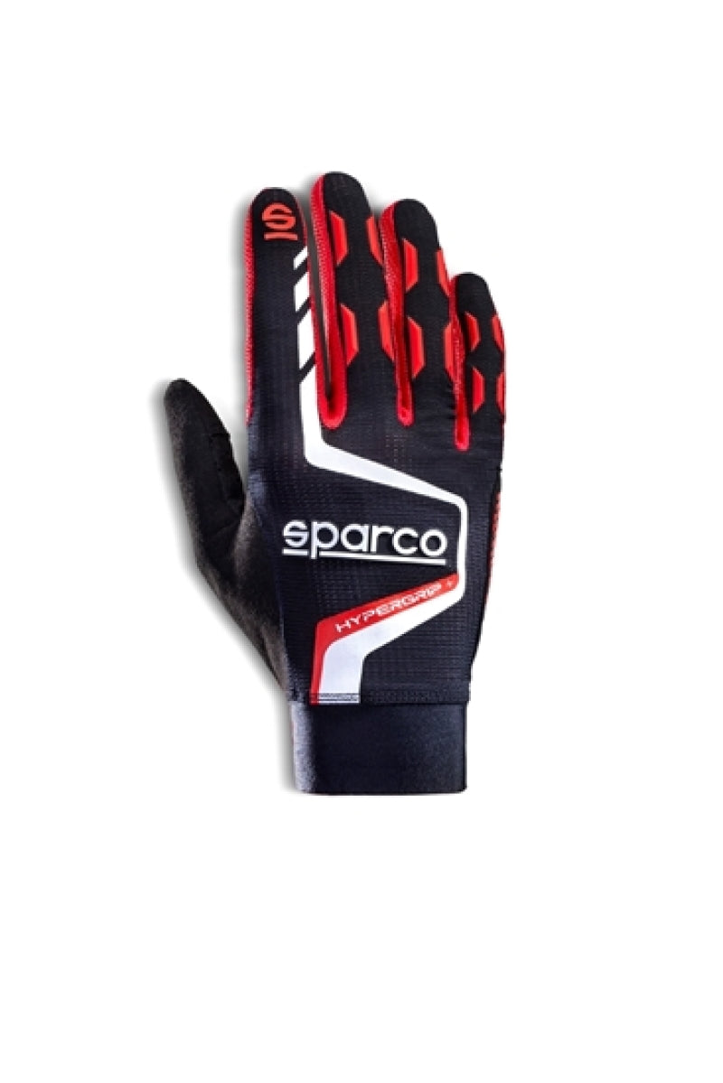 Sparco Gloves Hypergrip+ 09 Black/Red Racing Gloves SPARCO