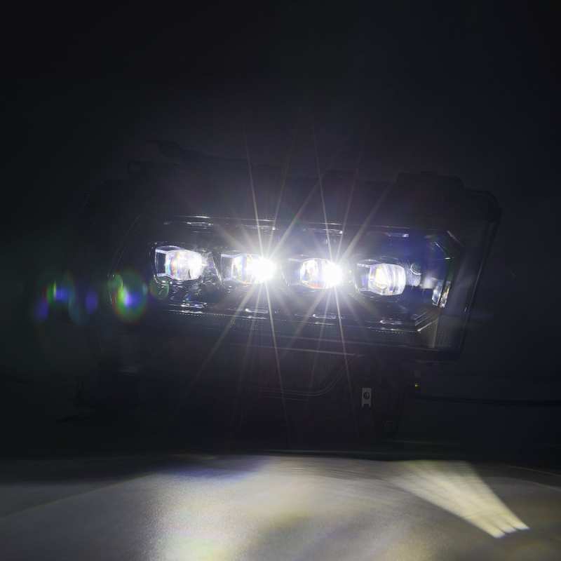 AlphaRex 19-21 Ram 2500 NOVA LED Proj Headlights Plank Style Alpha Blk w/Activ Light/Seq Signal/DRL Headlights AlphaRex