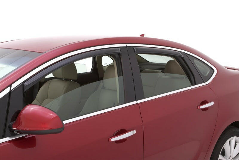 AVS 12-17 Buick Verano Ventvisor In-Channel Front & Rear Window Deflectors 4pc - Smoke Wind Deflectors AVS