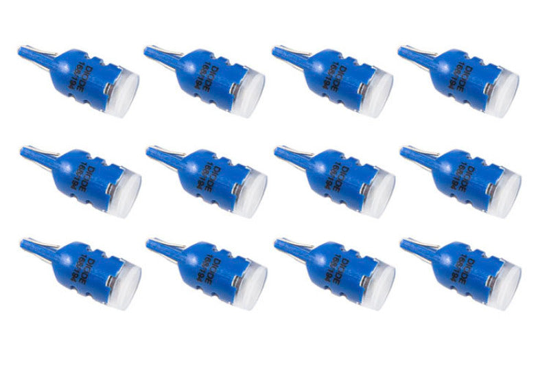 Diode Dynamics 194 LED Bulb HP5 LED - Blue Set of 12 Bulbs Diode Dynamics