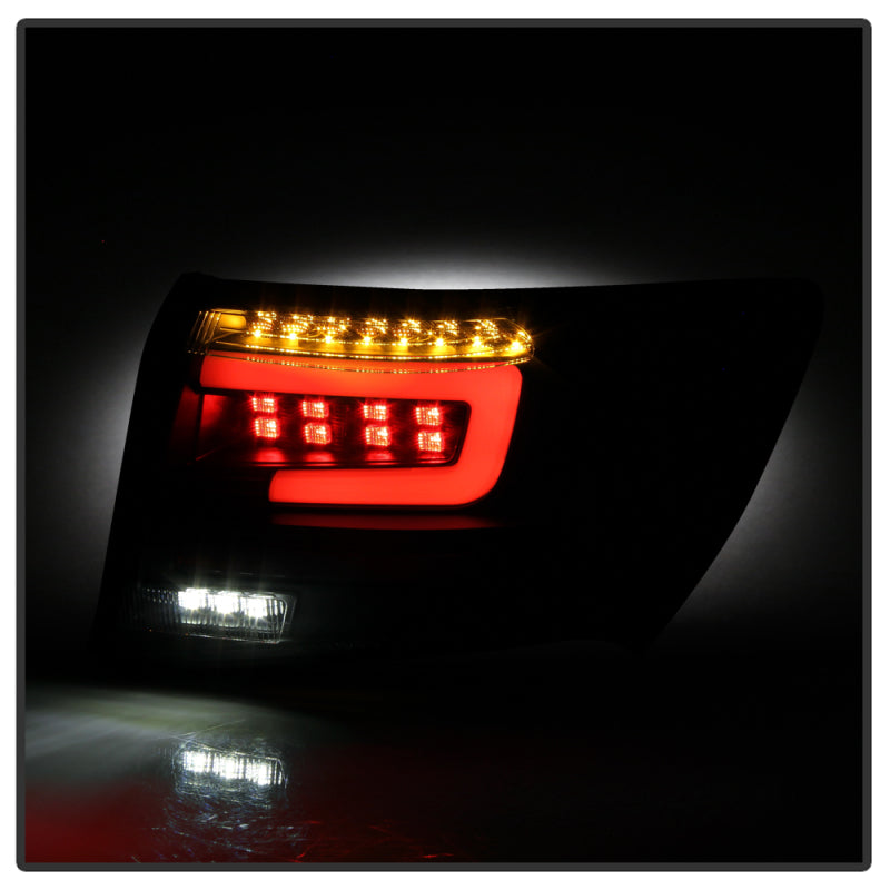 Spyder 08-11 Subaru Impreza WRX 4DR LED Tail Lights - Black Smoke ALT-YD-SI084D-LED-BSM Tail Lights SPYDER