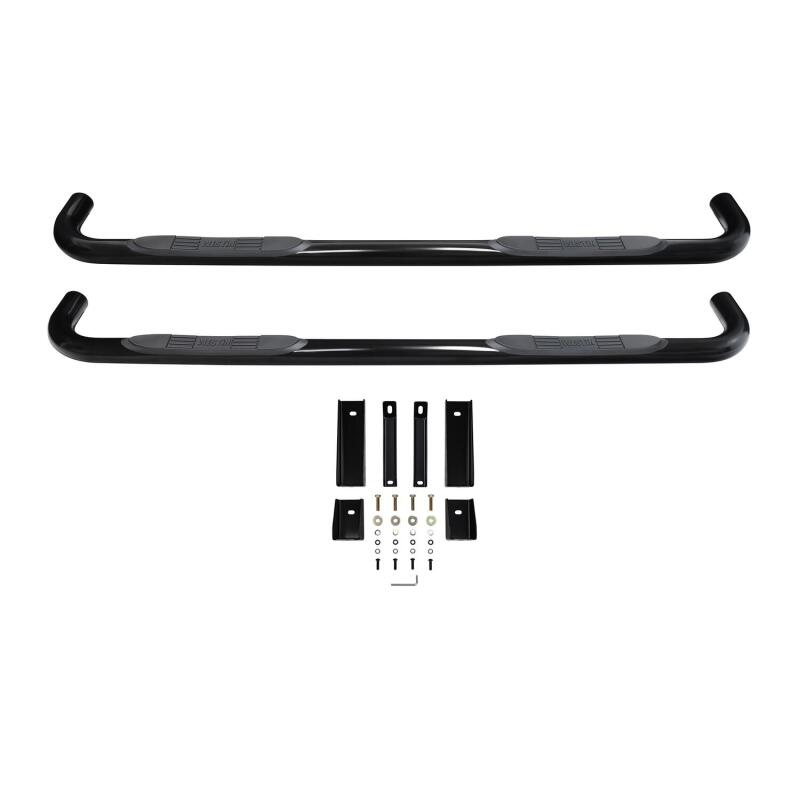 Westin 2019 Chevrolet Silverado/Sierra 1500 Crew Cab E-Series 3 Nerf Step Bars - Black Nerf Bars Westin