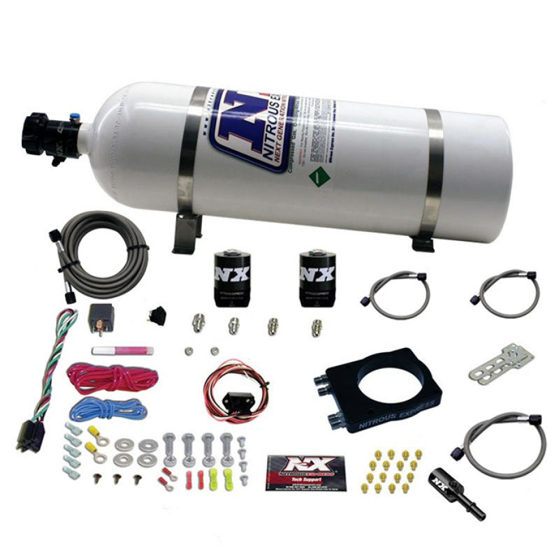 Nitrous Express Dodge Hemi Nitrous Plate Kit (50-400HP) w/15lb Bottle Nitrous Systems Nitrous Express