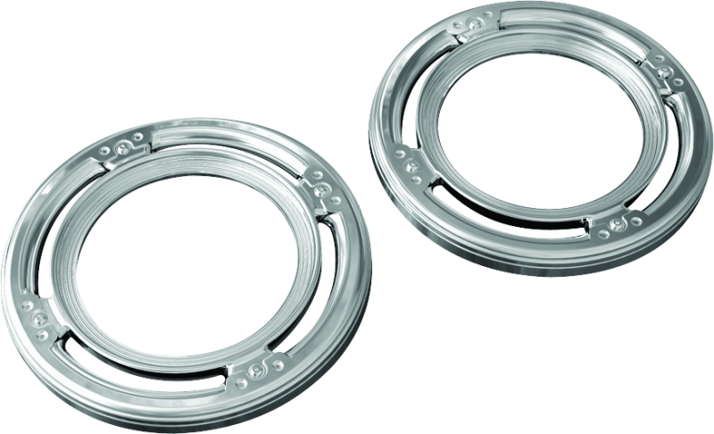 Kuryakyn Rear Speaker Accents For Harley-Davidson Chrome Hardware - Singles Kuryakyn