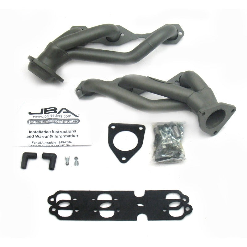 JBA 03-13 GM Truck 4.3L V6 1-1/2in Primary Ti Ctd Cat4Ward Header Headers & Manifolds JBA