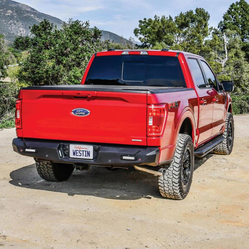 Westin 15-20 Ford F-150 Pro-Series Rear Bumper - Textured Black Bumpers - Steel Westin