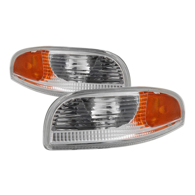 xTune Chevy Corvette 97-04 Bumper Signal Lights - Chrome CBL-JH-CCORV97-AM-C Sidemarkers & Indicators SPYDER
