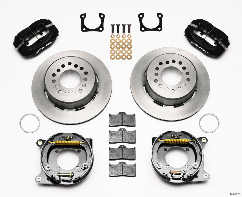 Wilwood Forged Dynalite P/S Park Brake Kit Chevy 12 Bolt-Spec 3.15in Bearing Big Brake Kits Wilwood