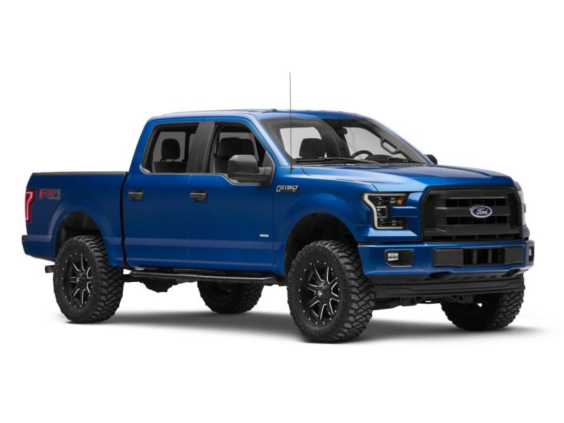 Raxiom 15-17 Ford F-150 G3 Projector Headlights w/ LED Accent- Black Housing (Clear Lens) Headlights Raxiom