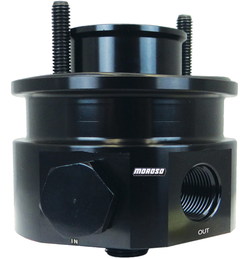 Moroso Chevrolet Big Block Oil Filter Adapter - Sandwich - Accumulator/External Pump Fittings Moroso