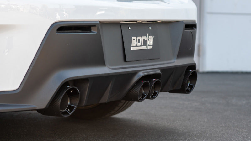 Borla 23-24 Toyota GR Corolla ATAK Cat Back System - Carbon Fiber & Black Anodized Catback Borla