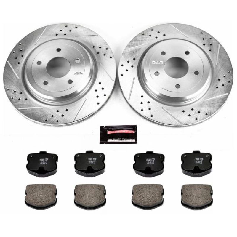 Power Stop 06-13 Chevrolet Corvette Rear Z23 Evolution Sport Brake Kit Brake Kits - Performance D&S PowerStop