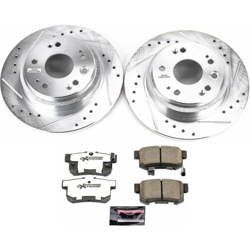 Power Stop 02-04 Acura RL Rear Z26 Street Warrior Brake Kit Brake Kits - Performance D&S PowerStop