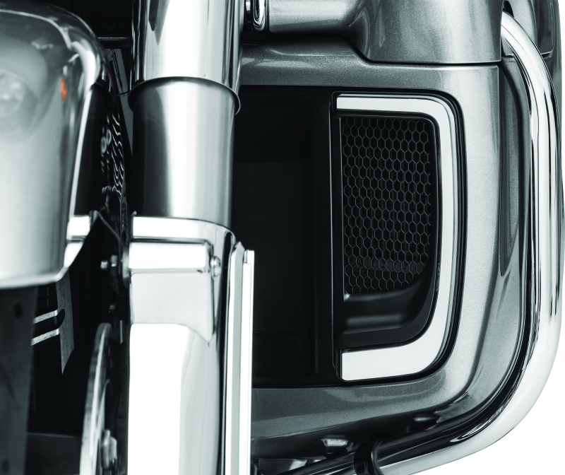 Kuryakyn Tracer Lower Fairing Grill Black Exterior Trim Kuryakyn