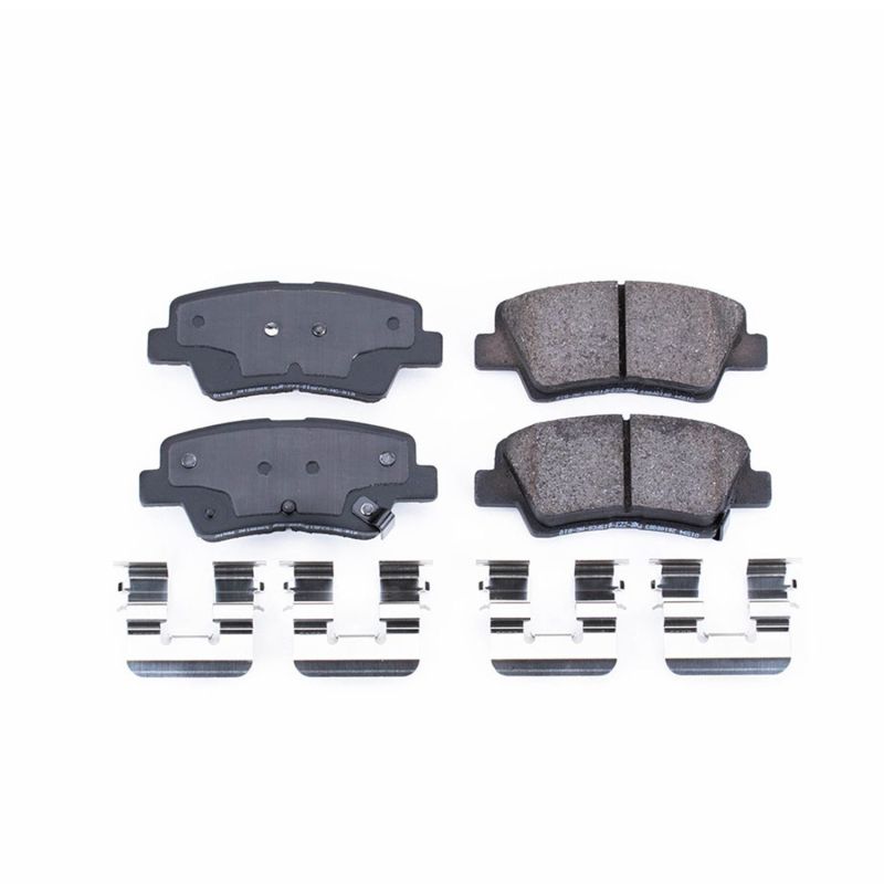 Power Stop 13-16 Hyundai Elantra GT Rear Z17 Evolution Ceramic Brake Pads w/Hardware Brake Pads - OE PowerStop