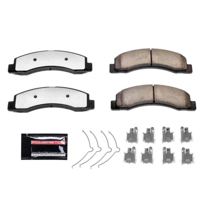 Power Stop 00-05 Ford Excursion Front Z36 Truck & Tow Brake Pads w/Hardware Brake Pads - Performance PowerStop
