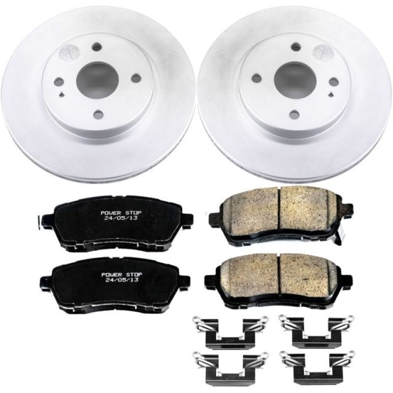 Power Stop 11-14 Mazda 2 Front Z17 Evolution Geomet Coated Brake Kit Brake Kits - Performance Blank PowerStop