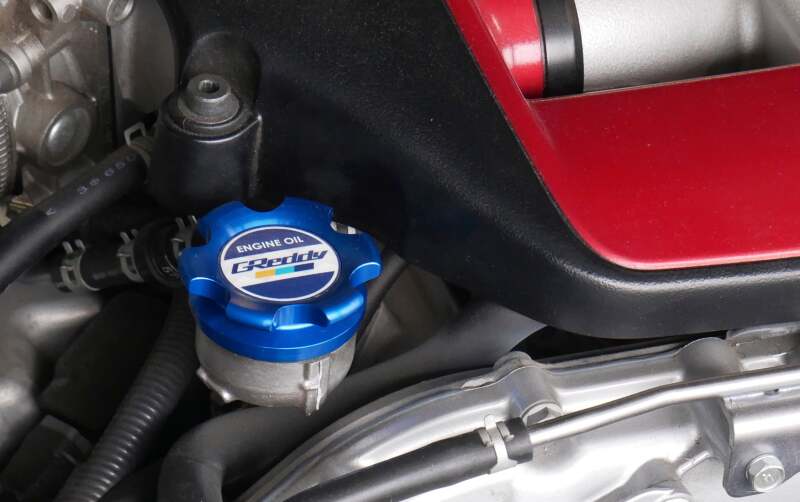 GReddy Type-B Oil Filler Cap Mazda M35-P4.0 - Blue Oil Caps GReddy