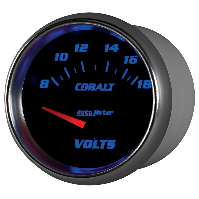 AutoMeter Gauge Voltmeter 2-5/8in. 18V Electric Cobalt Gauges AutoMeter