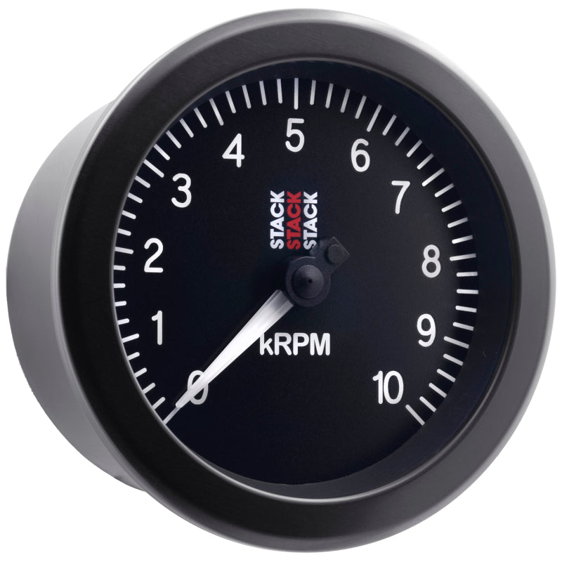 Autometer Stack Sport 88mm 0-10K RPM Tachometer - Black Gauges AutoMeter