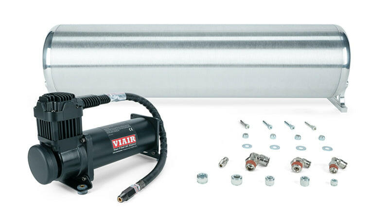 Air Lift 24in FLO Tank w/ Viair 444c Black Compressor (Incl. Fittings & Tank Mounting Hardware) Air Tanks Air Lift