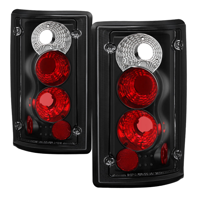 Spyder Ford Excursion 00-06/Econoline 150/250/350/450/550 95-06 Euro Tail Lights Blk ALT-YD-FEC00-BK Tail Lights SPYDER