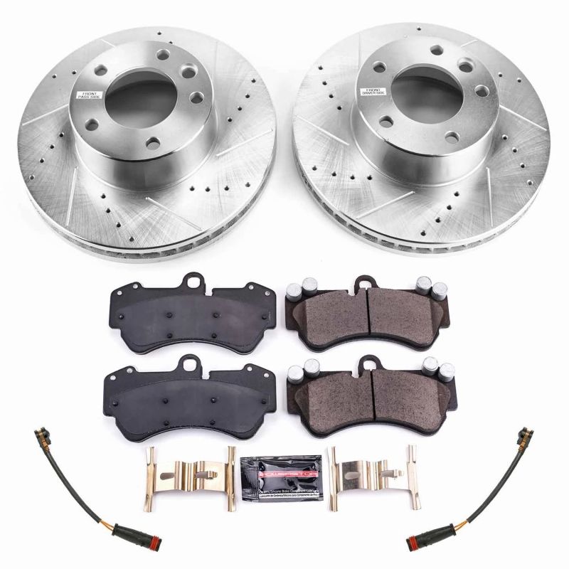 Power Stop 17-18 Mercedes-Benz G550 4x4 Front Z23 Evolution Sport Brake Kit Brake Kits - Performance D&S PowerStop
