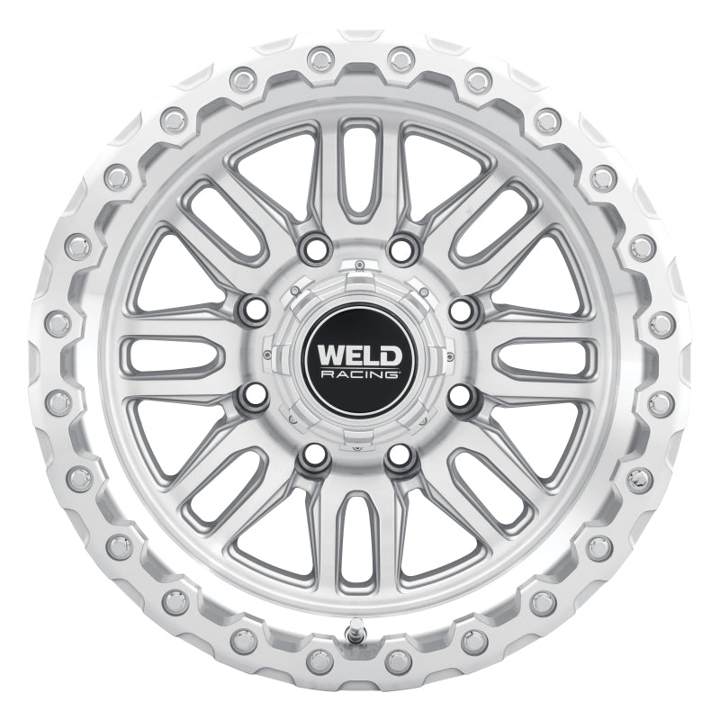 Weld Off-Road Swift 17x9in - 5x114.3 / 5x127 BP - ET-12 78.1mm CB Gloss Silver Machined Wheel & Ring Wheels - Cast Weld