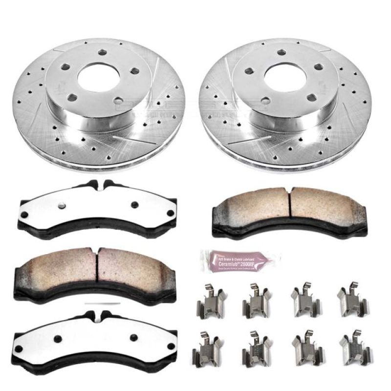 Power Stop 99-04 Jeep Grand Cherokee Front Z36 Truck & Tow Brake Kit Brake Kits - Performance D&S PowerStop