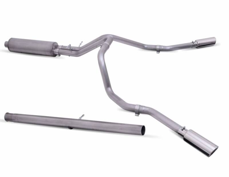 Gibson 20-22 Silverado/GMC Sierra 2500 HD 6.6L Crew Cab (Long Bed) Cat-Back Dual Extreme Exhaust Catback Gibson