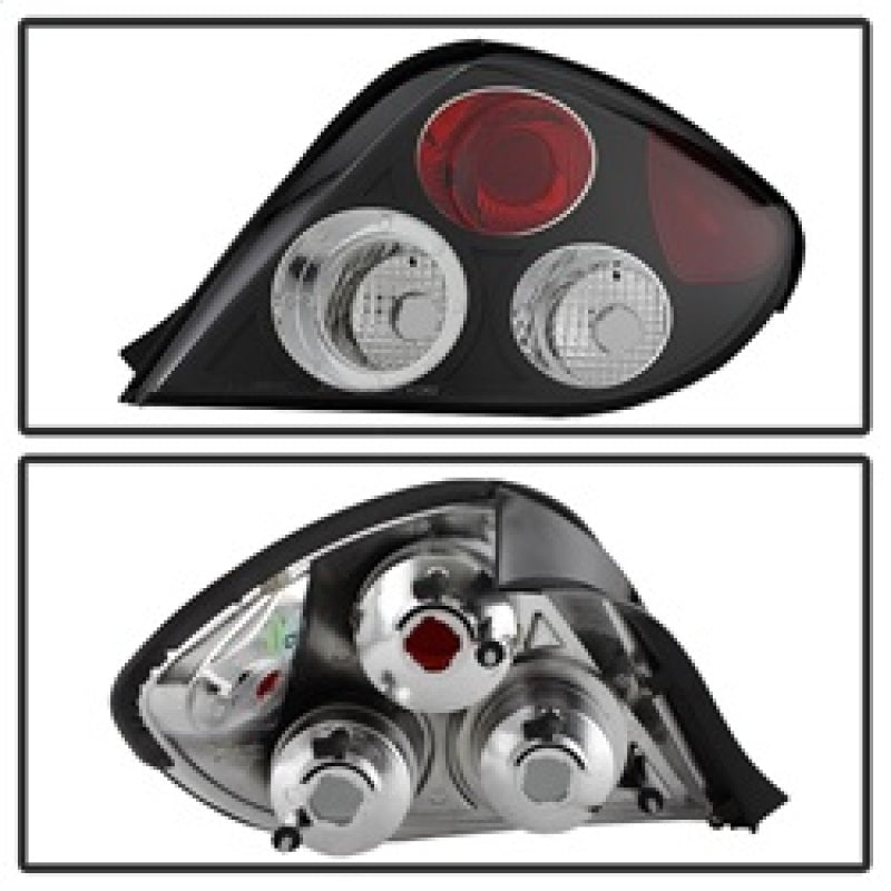 Spyder Hyundai Tiburon 03-05 Euro Style Tail Lights Black ALT-YD-HYT03-BK Tail Lights SPYDER