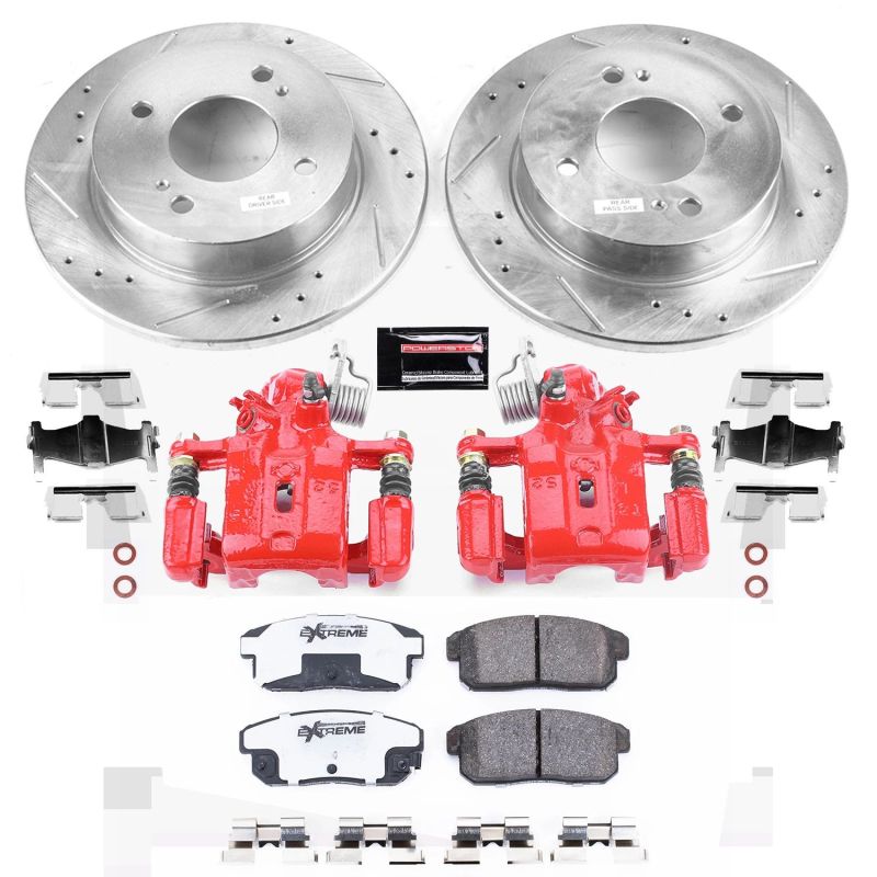 Power Stop 01-02 Infiniti G20 Rear Z26 Street Warrior Brake Kit w/Calipers Brake Kits - Performance D&S PowerStop