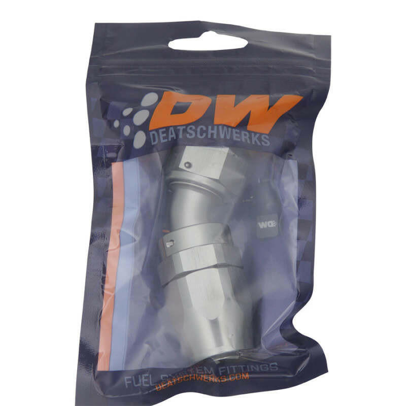 DeatschWerks 10AN Female Swivel 30-Degree Hose End CPE - Anodized Titanium Fittings DeatschWerks