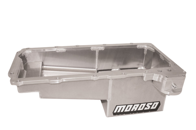 Moroso GM LS/12-15 COPO Camaro (w/Rear Sump) Drag Race Baffled Wet Sump 7qt 7.5in Aluminum Oil Pan Oil Pans Moroso