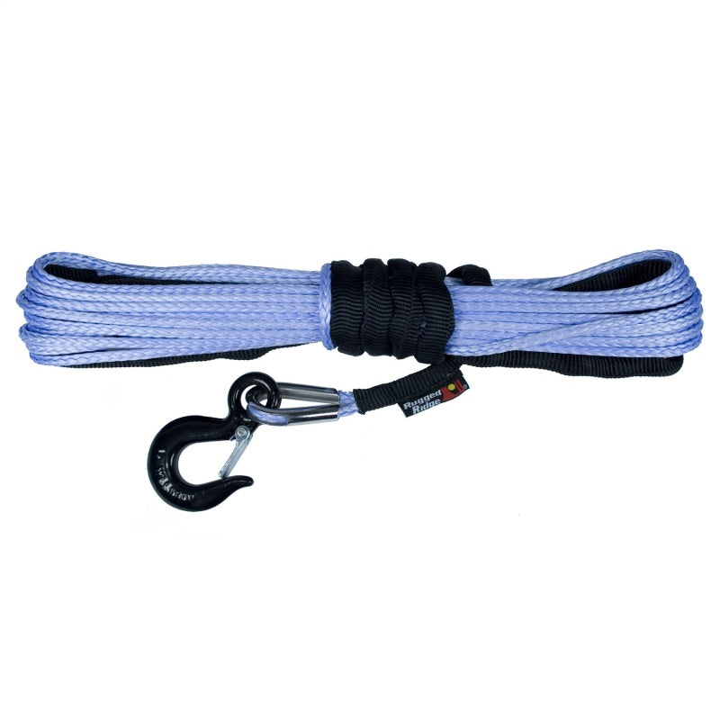 Rugged Ridge Synthetic Winch Line Blue 1/4in X 50 feet Winches Rugged Ridge