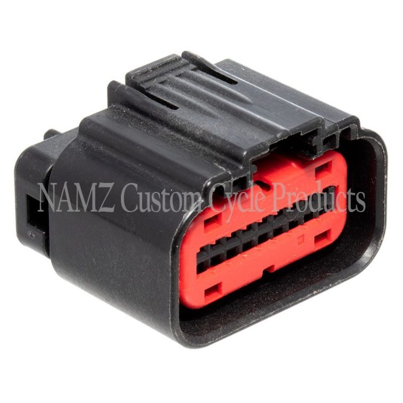 NAMZ 12-20 V-Twin FX Models AMP 18-Position Female Connector Kit w/Terminals (HD 72664-12) Wiring Connectors NAMZ
