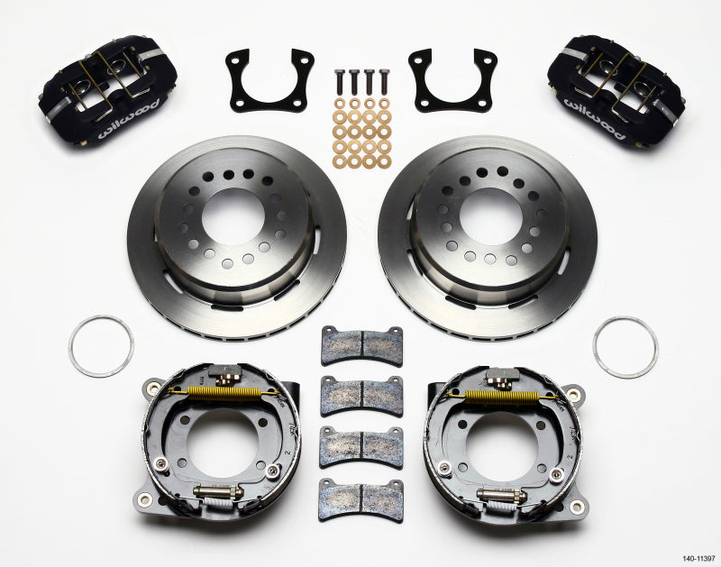 Wilwood Dynapro Low-Profile 11.00in P-Brake Kit 58-64 Olds/Pontiac Ends 2.81in Offset Big Brake Kits Wilwood