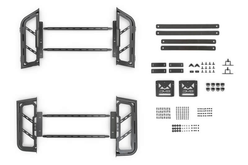 DV8 Offroad 07-23 Toyota Tundra / 09-23 Ford F150 Raptor MTO Series Bed Rack - 2pc Adj. Bed Racks DV8 Offroad