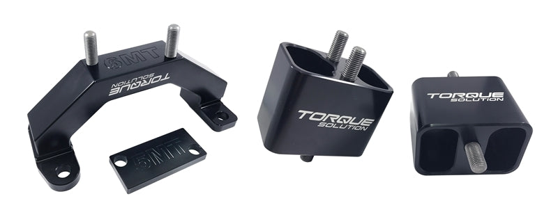 Torque Solution Solid Billet Aluminum Engine & Transmission Mounts 02-14 Subaru WRX / 04-17 STi Engine Mounts Torque Solution