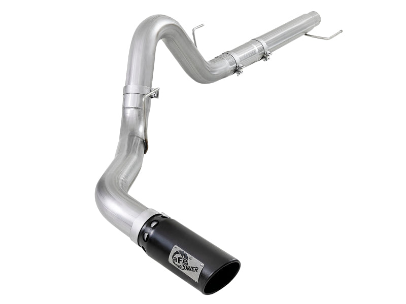 aFe Atlas 4in Aluminized Steel DPF-Back Exh 18-19 Ford F-150 V6-3.0L (td) w/ Black Tip DPF Back aFe