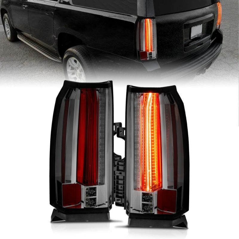 ANZO 2015-2017 Chevrolet Suburban/Tahoe LED Taillights Smoke Tail Lights ANZO