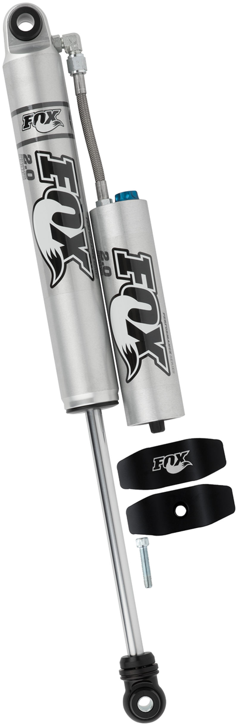 Fox 99-04 Ford SD 2.0 Performance Series 9.6in Smooth Body R/R Front Shock w/CD Adj. / 1.5-3in. Lift Shocks and Struts FOX