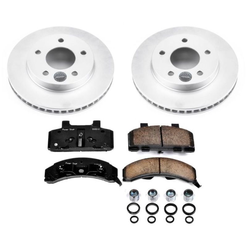 Power Stop 83-96 Buick Century Front Z17 Evolution Geomet Coated Brake Kit Brake Kits - Performance Blank PowerStop