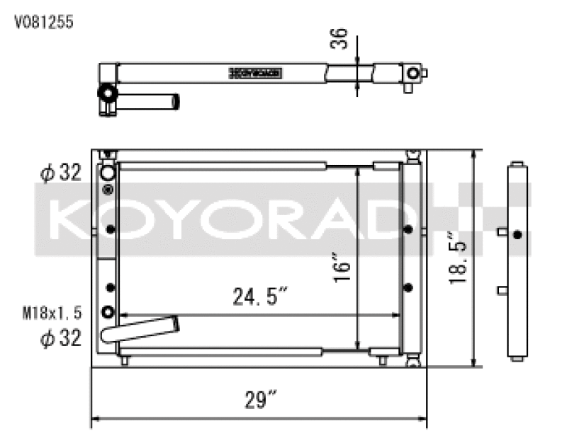Koyo 94-01 Acura Integra w/ K-Series Swaps (2.0/2.4L) Radiator Radiators Koyo