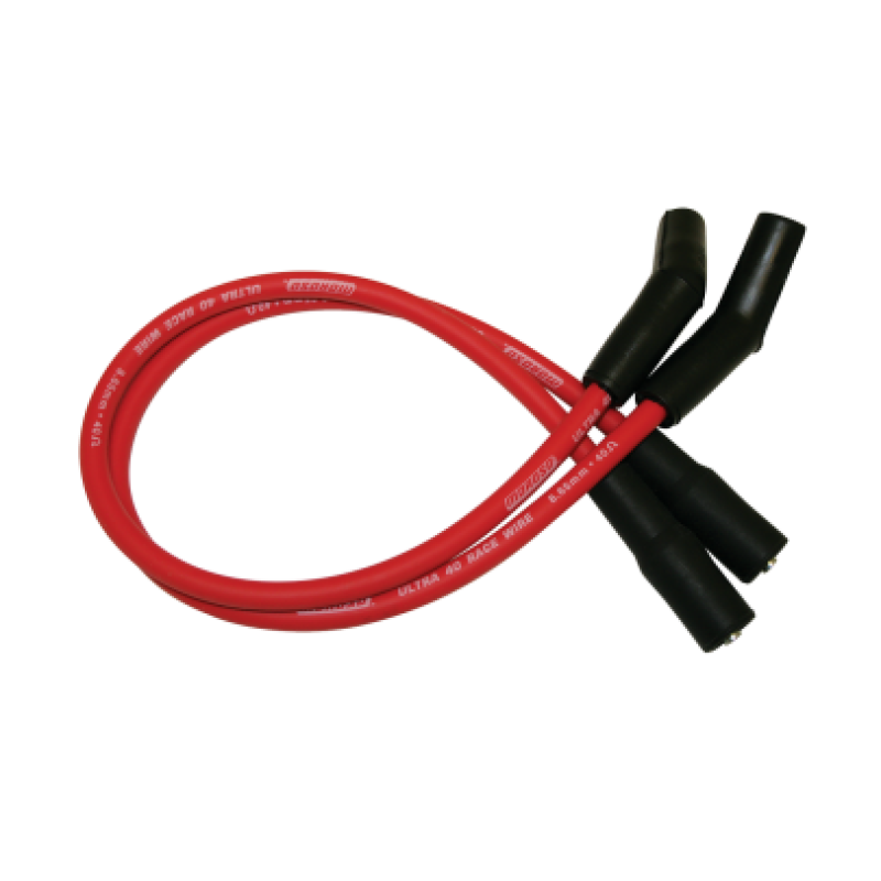 Moroso 99-08 Harley-Davidson FLT/FLHT/FLHR/FLTR Ultra 40 Wire Set - Red Spark Plug Wire Sets Moroso