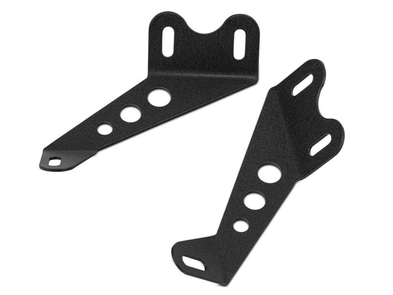 Raxiom 07-18 Jeep Wrangler JK 24-In Light Bar Hood Mounting Brackets Brackets Raxiom