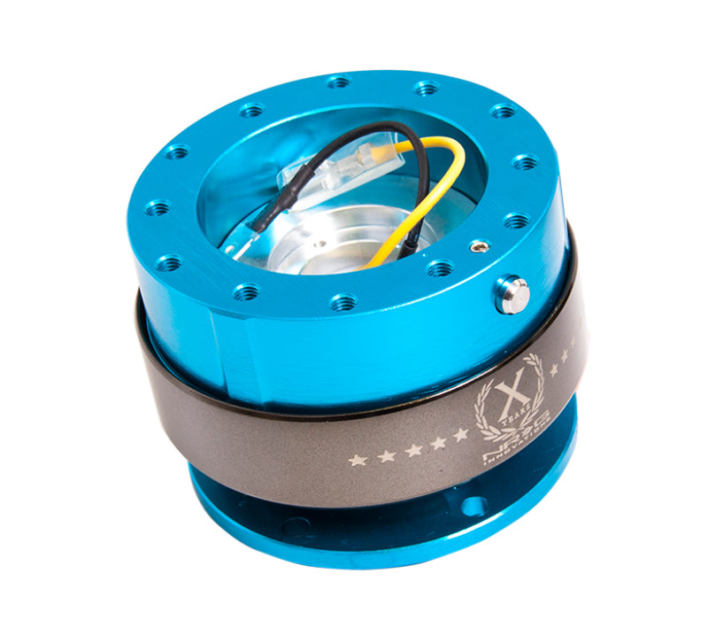 NRG Quick Release Gen 2.0 - New Blue Body / Titanium Chrome Ring Quick Release Adapters NRG