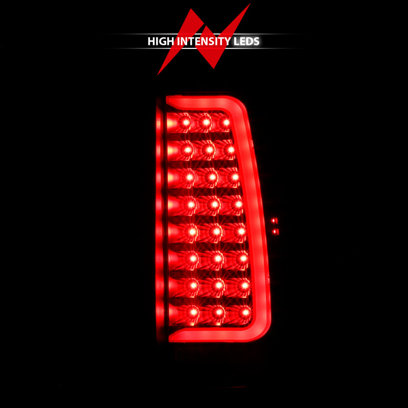 ANZO 2007-2014 Chevy Tahoe LED Taillight Plank Style Black w/Clear Lens Tail Lights ANZO