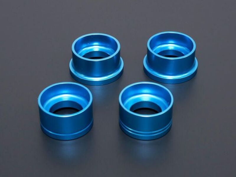 Cusco Rear Cross Member Rigid Mount Collar Set Billet Alum 2021+ Toyota GR Yaris 1.6L AWD - Blue Bushing Kits Cusco